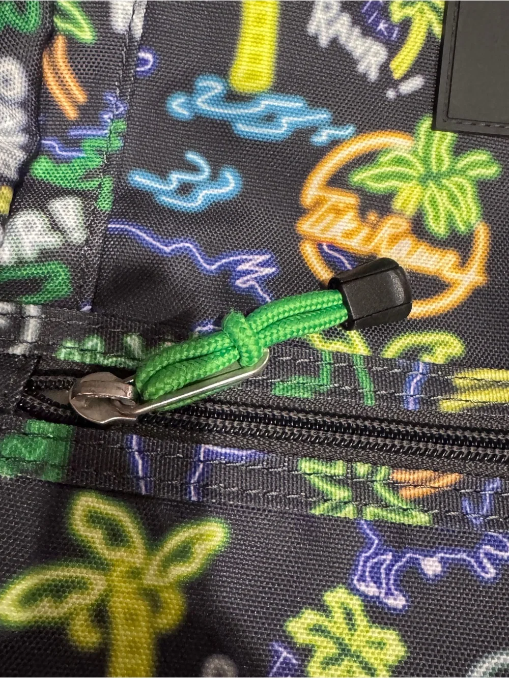 State Kids Mini Neon Dino Print Backpack - Black/Green/Blue